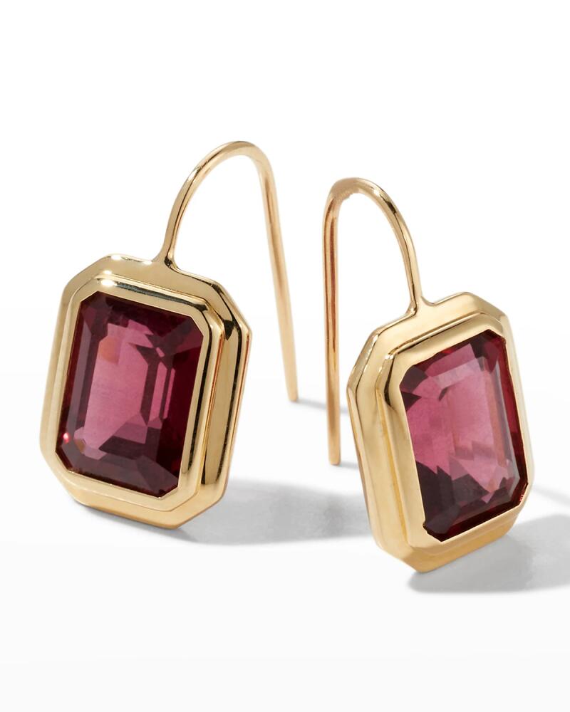 Goshwara 18K Manhattan Garnet Hook Earrings Cover