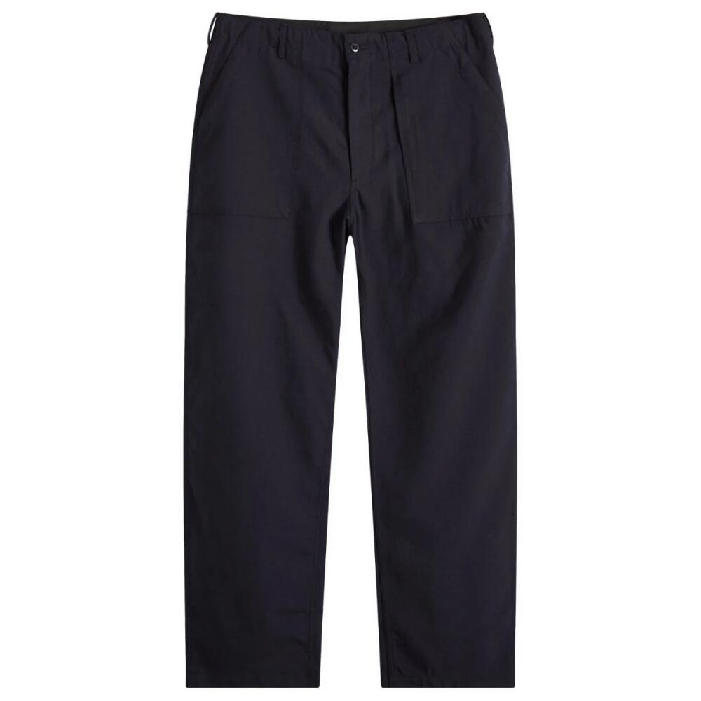 Engineered Garments Men's Fatigue Pant in Dark Navy Wool Serge Cover