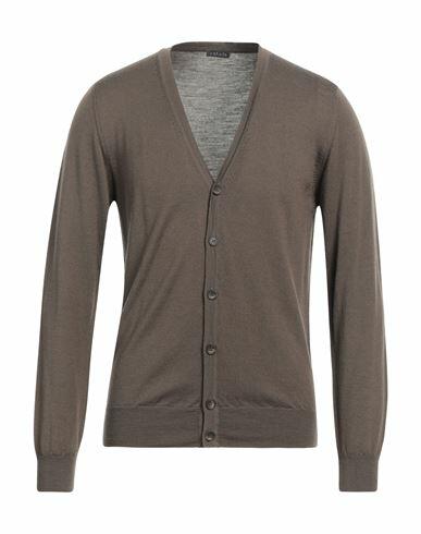 Retois Man Cardigan Military green Merino Wool Cover