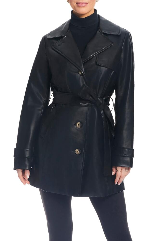 Sanctuary Faux Leather Trench Coat in Black Cover