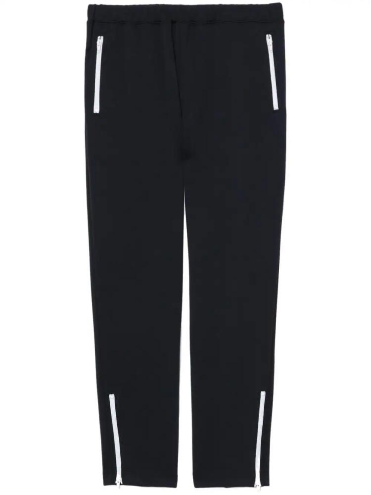 Black Comme Des Garçons elasticated-waist track pants Cover