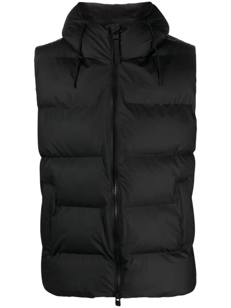 Rains hooded padded gilet - Black Cover