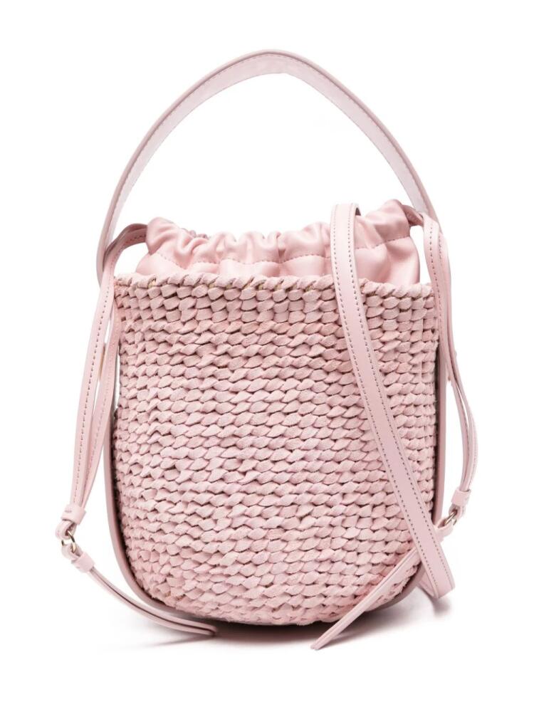 Chloé Woody suede bucket bag - Pink Cover