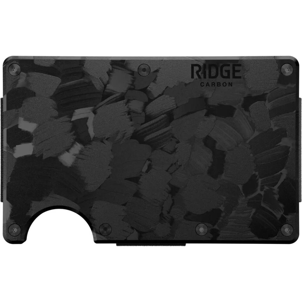 the Ridge RFID-Blocking Money Clip Wallet in Forged Carbon Cover