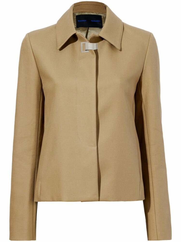 Proenza Schouler Lana cotton twill jacket - Brown Cover