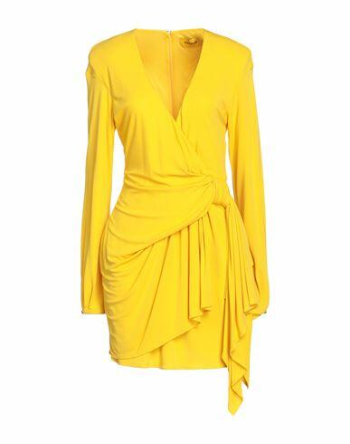 Dundas Woman Mini dress Yellow Viscose Cover