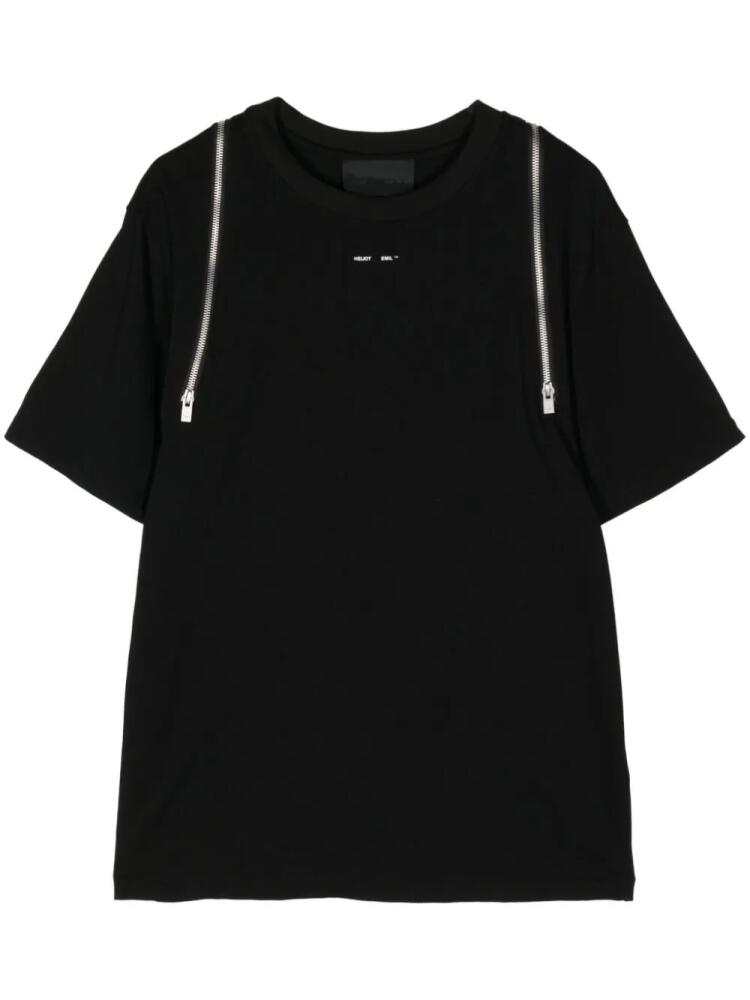 HELIOT EMIL logo-print cotton T-shirt - Black Cover