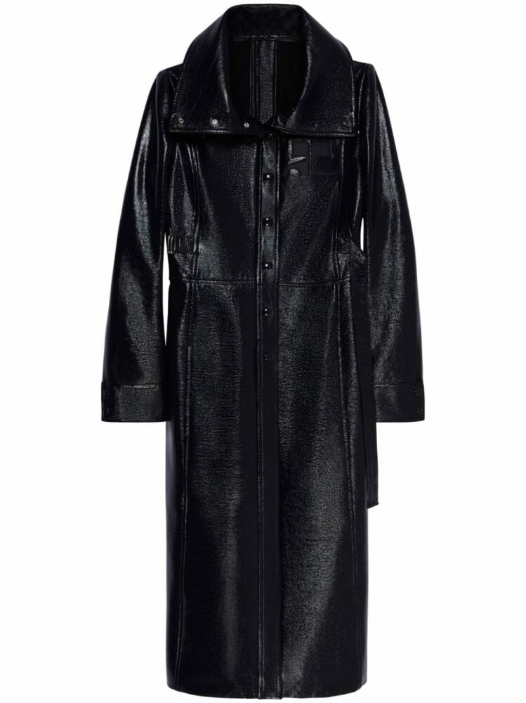 Courrèges Bi-Styling vinyl coat - Black Cover