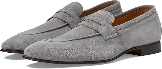 Massimo Matteo Velour Penny Loafer (Grigio) Men's Shoes Cover