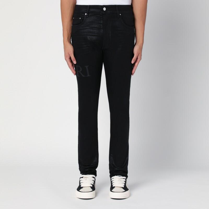 AMIRI Black Jeans Serif Logo Cover