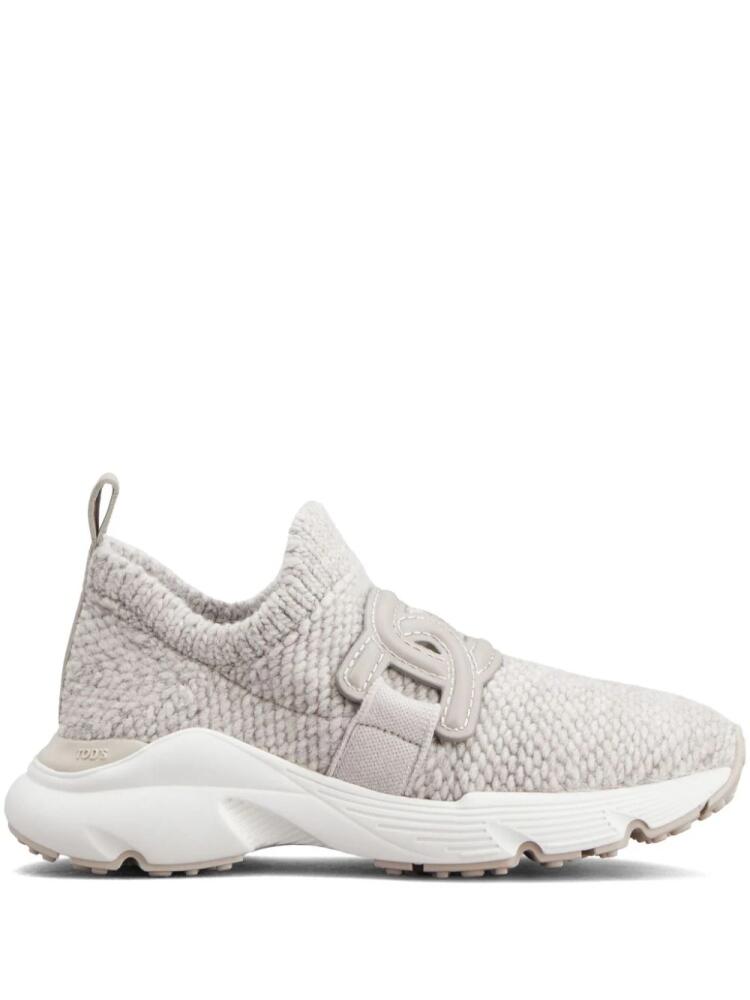 Tod's Kate knitted slip-on trainers - Neutrals Cover