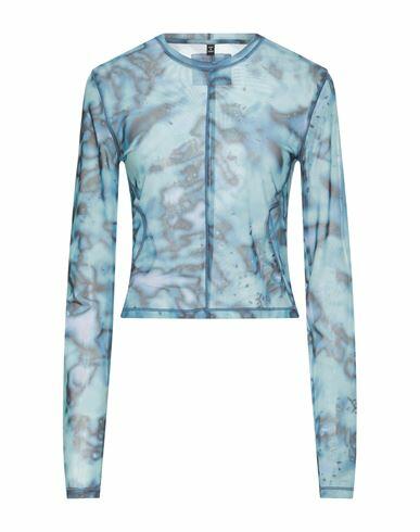 Mcq Alexander Mcqueen Woman T-shirt Azure Polyester, Elastane Cover