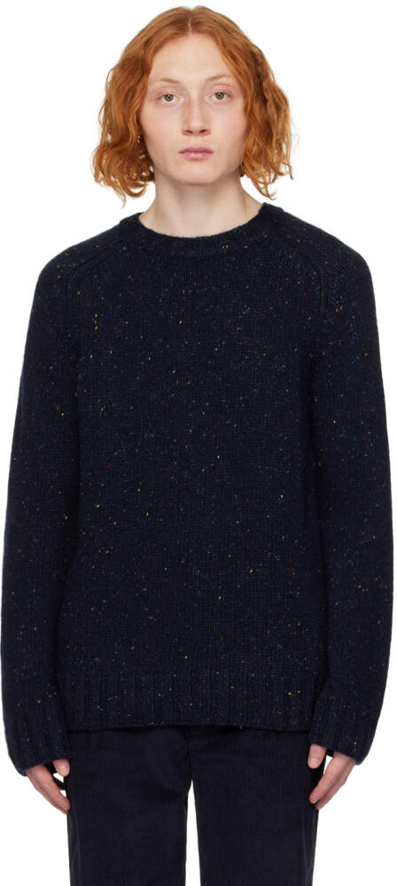 Gabriela Hearst Navy Daniel Sweater Cover