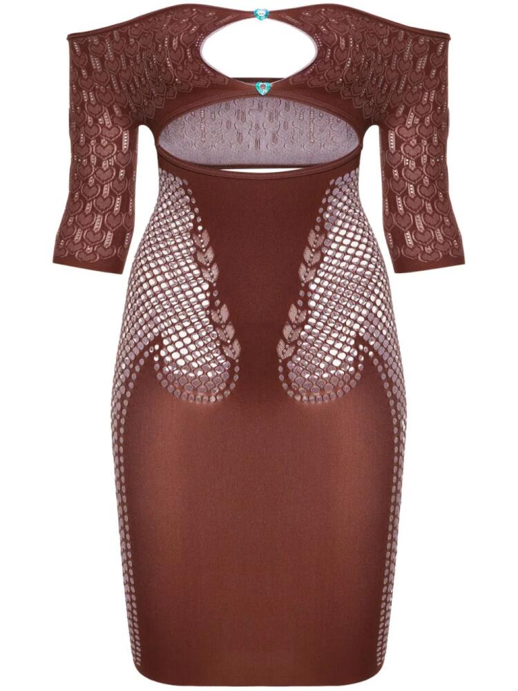 POSTER GIRL Archer cut-out minidress - Brown Cover