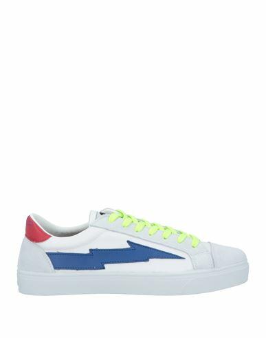 Sanyako Man Sneakers Off white Textile fibers, Soft Leather Cover