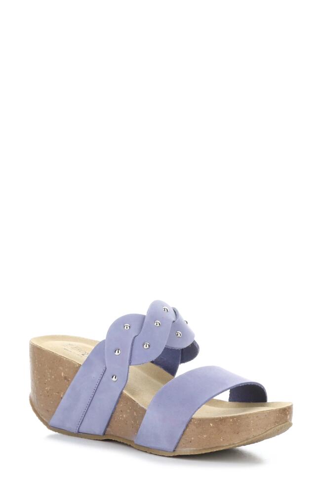 Bos. & Co. Larnio Platform Wedge Sandal in Lilac Nubuck Cover