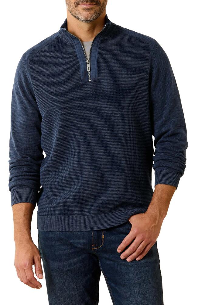 Tommy Bahama Tidemark Half Zip Pullover in Coastline Cover