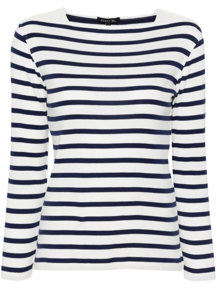 Soeur Katy striped T-shirt - White Cover