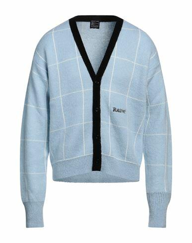 Rassvet Man Cardigan Sky blue Acrylic, Mohair wool, Polyamide, Wool Cover