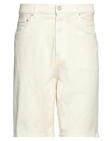 Trussardi Man Shorts & Bermuda Shorts Cream Cotton, Elastane Cover