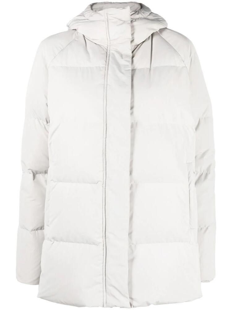 ASPESI quilted-finish hooded coat - Grey Cover