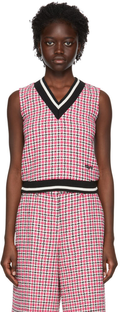 MSGM Pink Cotton Vest Cover