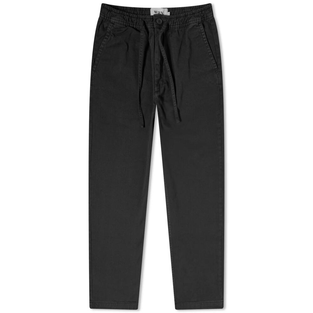 Wax London Men's Kurt Twill Trousers in Black Cover