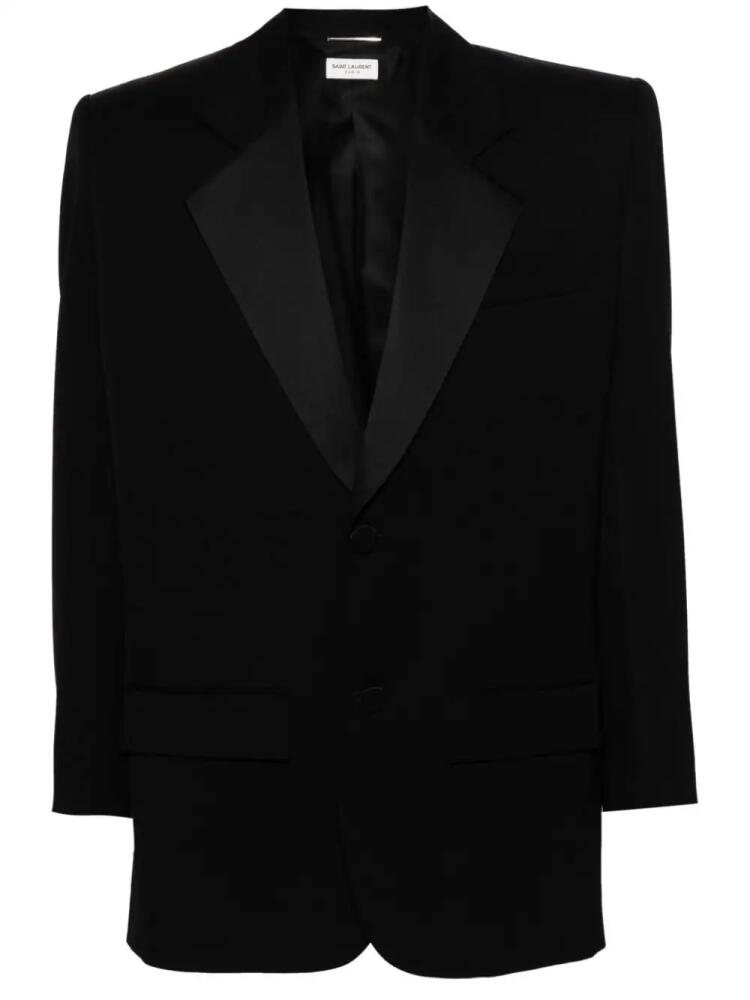 Saint Laurent single-breasted wool blazer - Black Cover