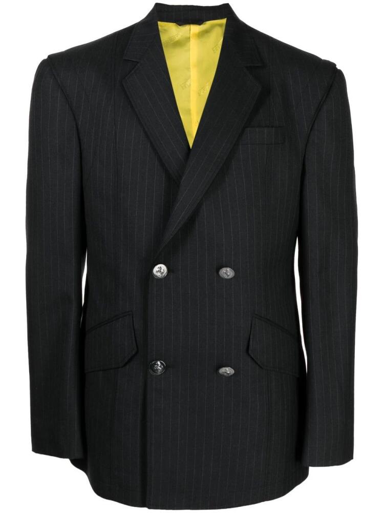 Ferrari double-breasted virgin-wool blazer - Black Cover