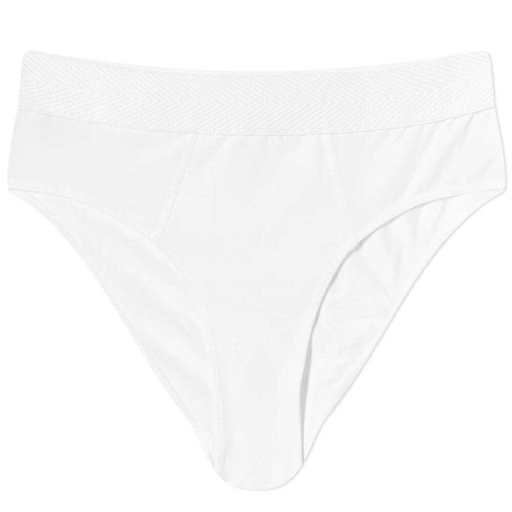 CDLP Women's High Brief in White Cover