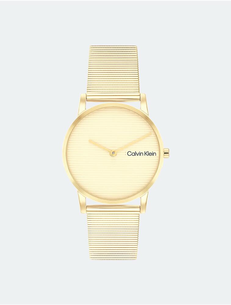 Calvin Klein Men's Linear Dial Mesh Bracelet Watch - Metallic Cover