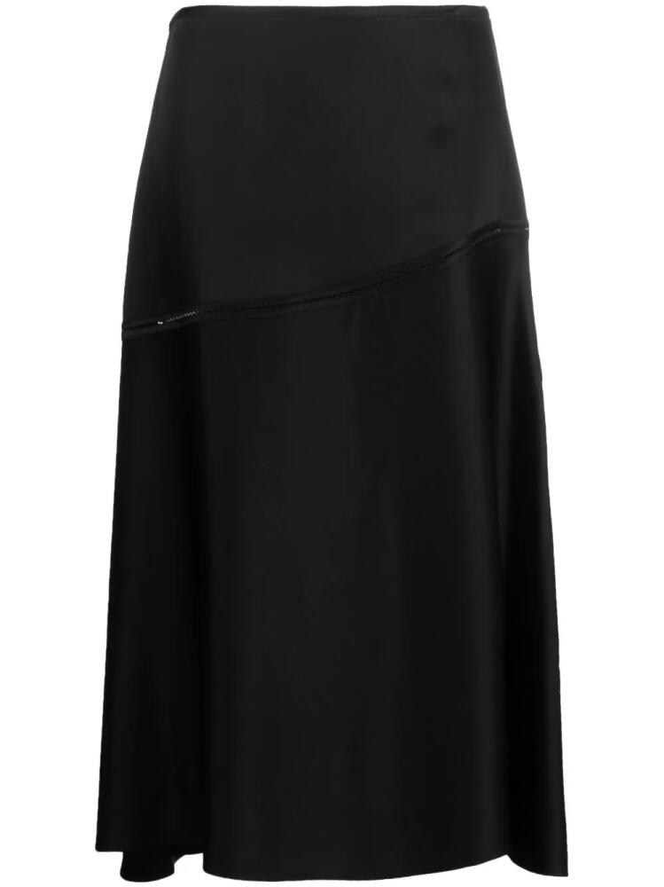 Jil Sander flared midi skirt - Black Cover