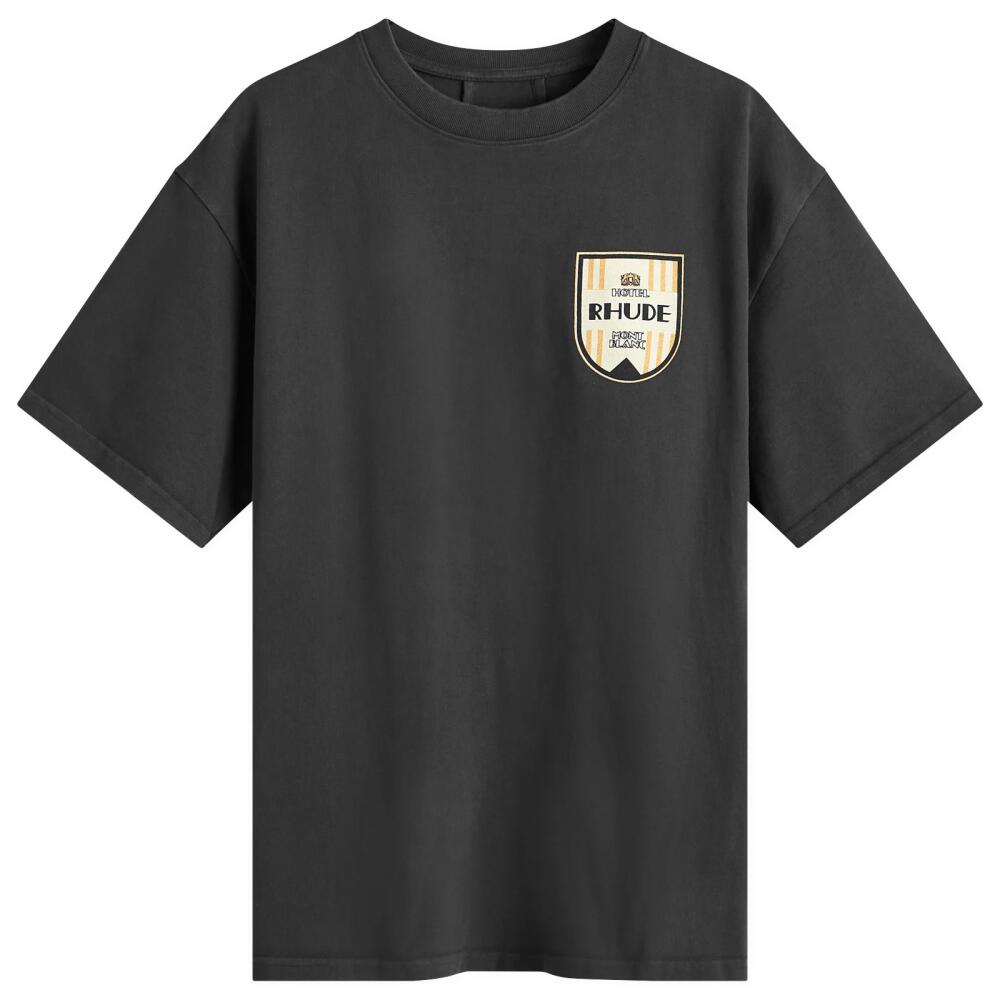 Rhude Men's Mont Blank Hotel T-Shirt in Vintage Black Cover