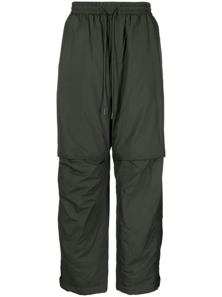 Juun.J drawstring wide-leg trousers - Green Cover