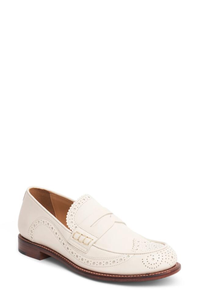 The Office of Angela Scott Wingtip Penny Loafer in Sugar Cookie Cover