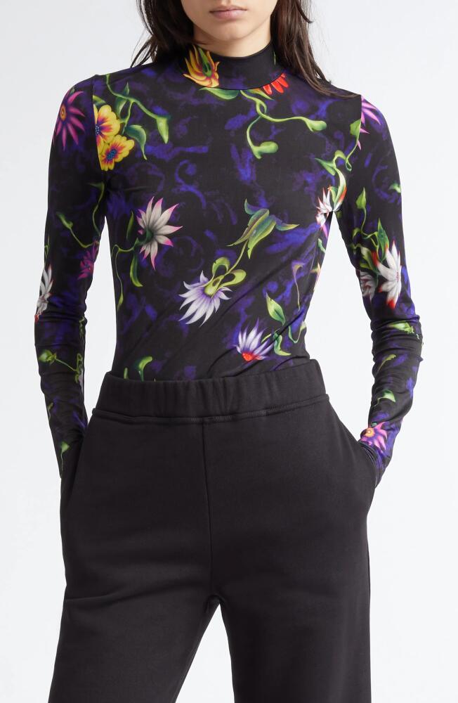 MACCAPANI The Genie Floral Long Sleeve Top in Black/Colors Cover