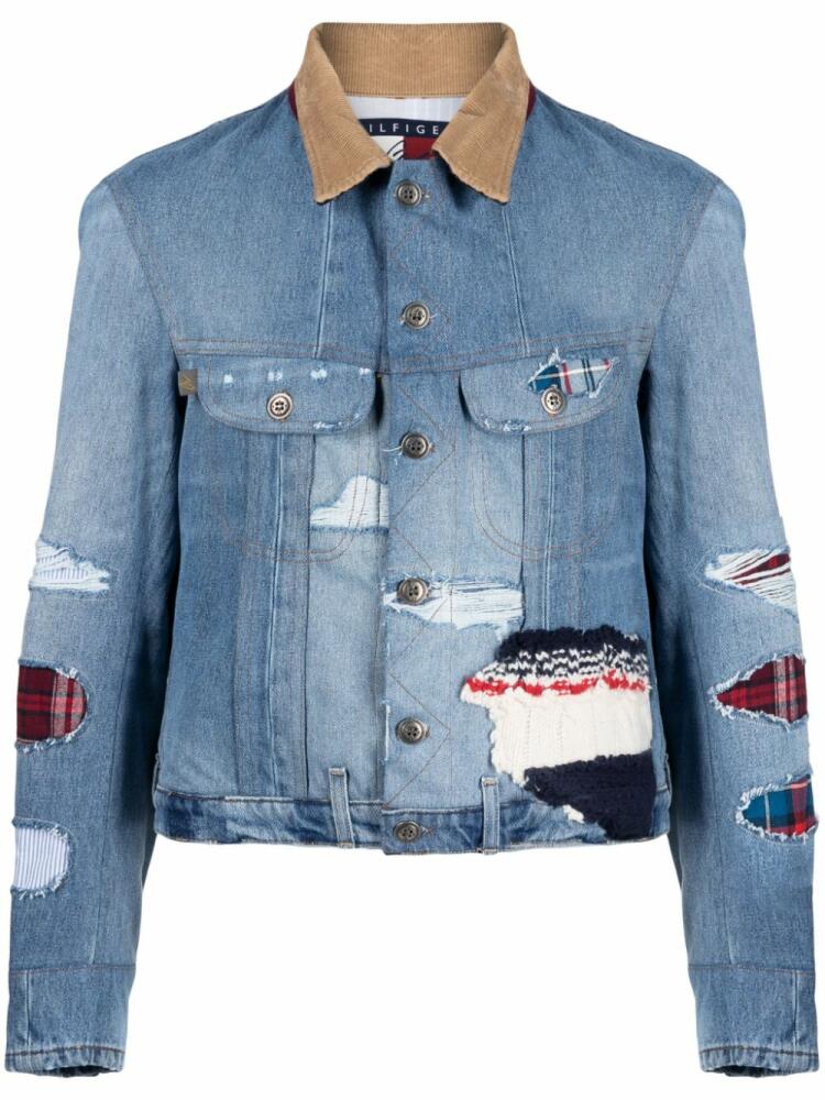 Greg Lauren x Tommy Hilfiger patchwork denim jacket - Blue Cover