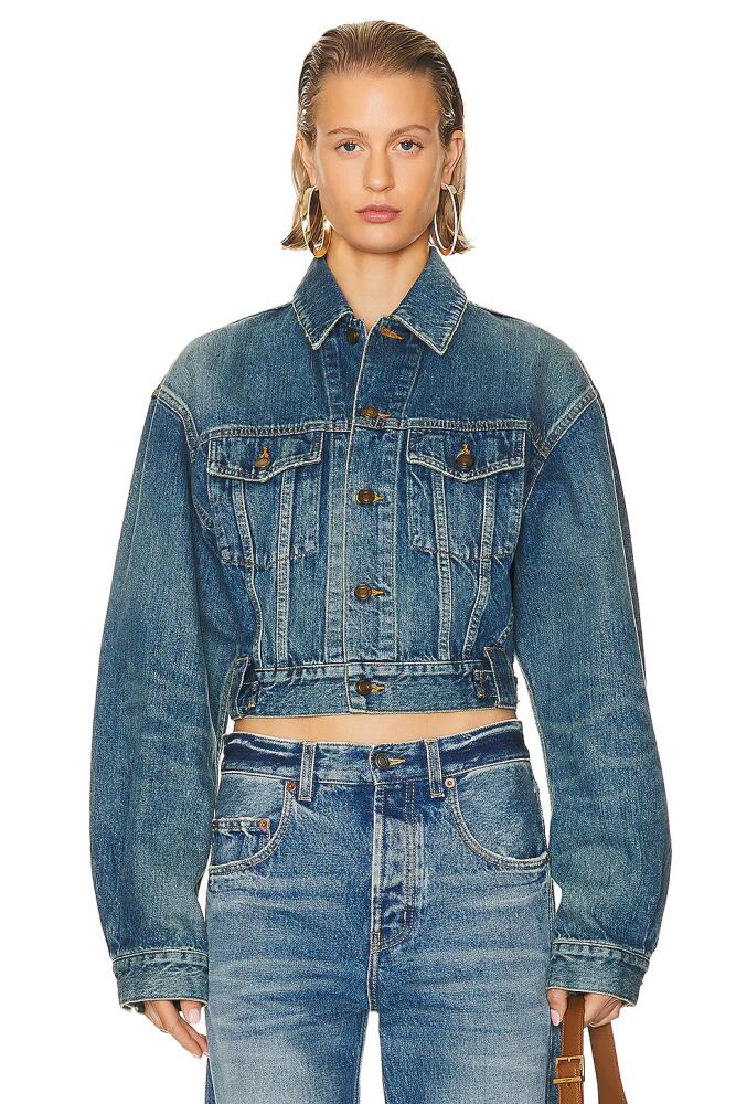 Saint Laurent 80's Denim Jacket in Blue Cover