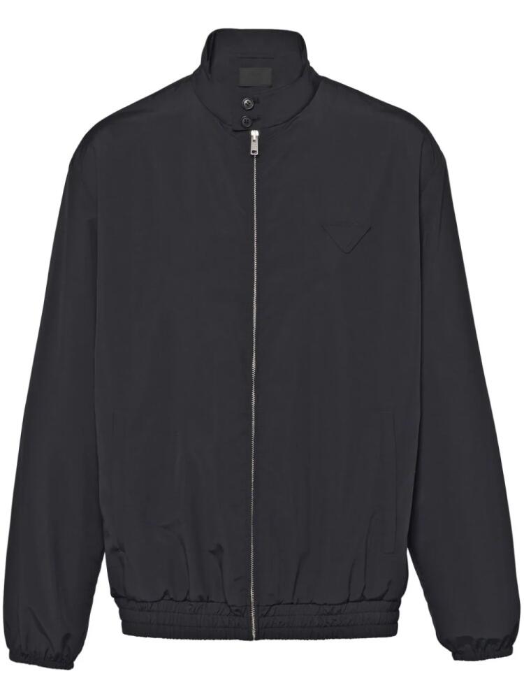 Prada triangle-logo bomber jacket - Black Cover