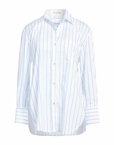 Le Sarte Pettegole Woman Shirt Azure Cotton, Polyamide, Elastane Cover