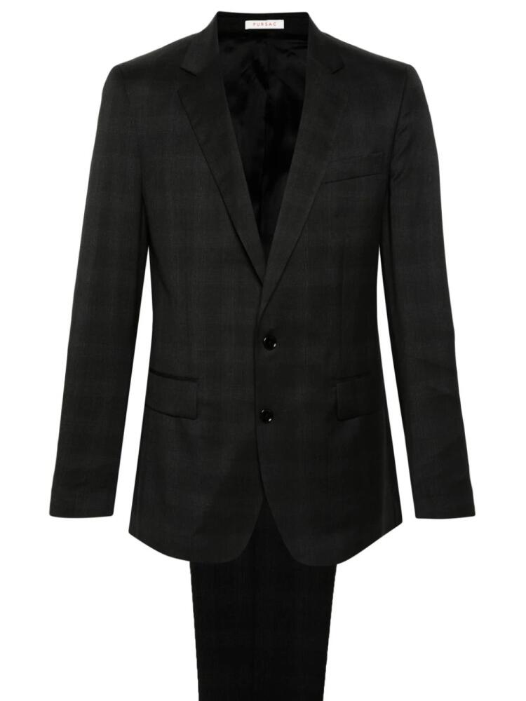 FURSAC check-pattern single-breasted suit - Grey Cover