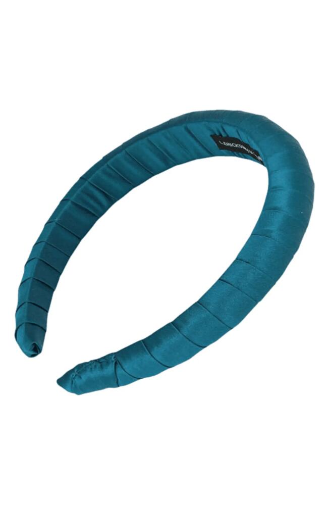 L. Erickson Sophia Silk Headband in Maui Blue Cover