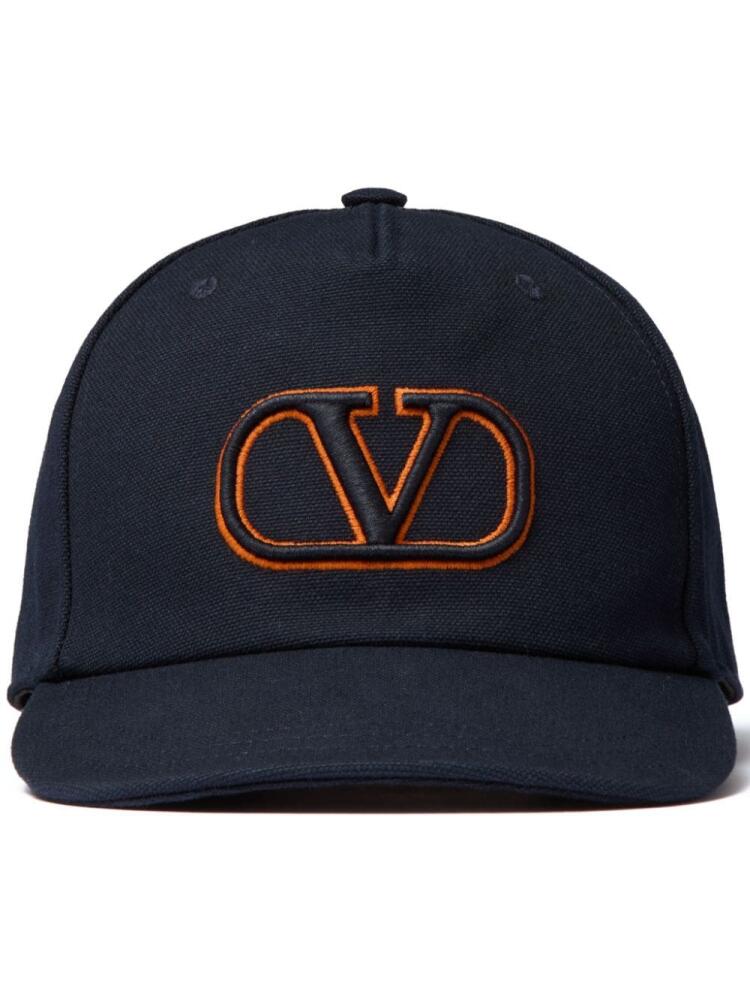 Valentino Garavani VLogo Signature cotton cap - Blue Cover