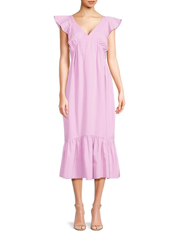 Area Stars Women's Diana Solid Midi Dress - Light Purple Cover