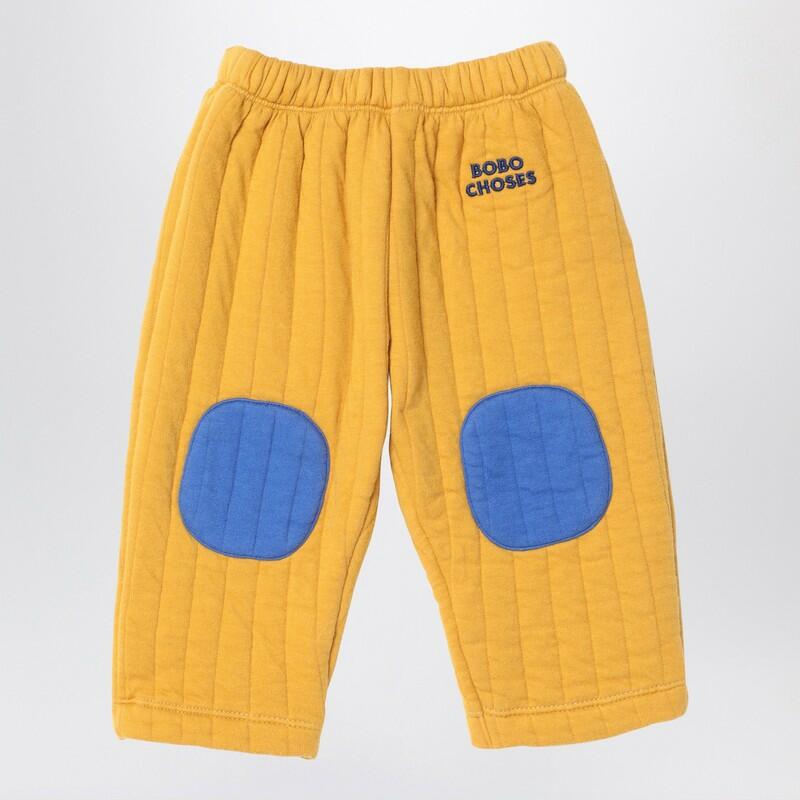 Bobo Choses Yellow/blue quilted jogging trousers Cover