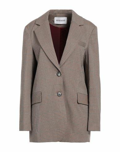 Silvian Heach Woman Blazer Khaki Polyester, Viscose, Elastane Cover