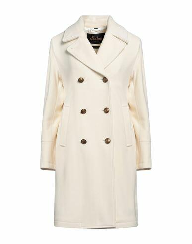 Sealup Woman Coat Cream Virgin Wool, Polyester Cover