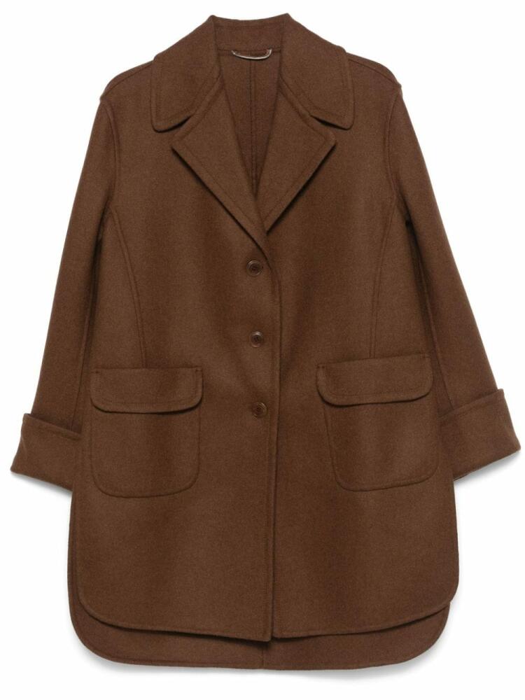 Ermanno Scervino felted coat - Brown Cover