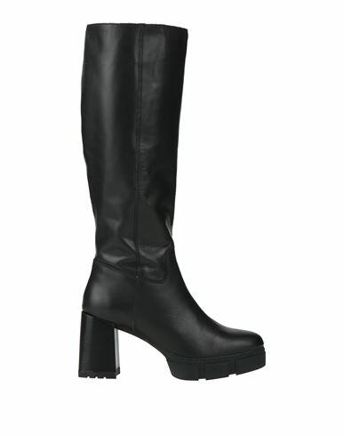 Unisa Woman Boot Black Leather Cover