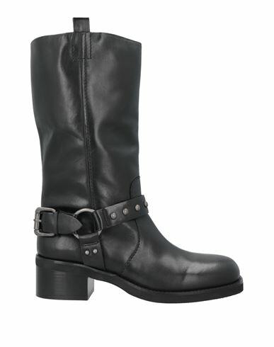 Emanuélle Vee Woman Boot Black Leather Cover